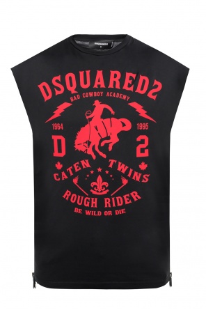 T-shirt with sewn zippers, zdjęcie 1 T-shirt with sewn zippers od Dsquared2